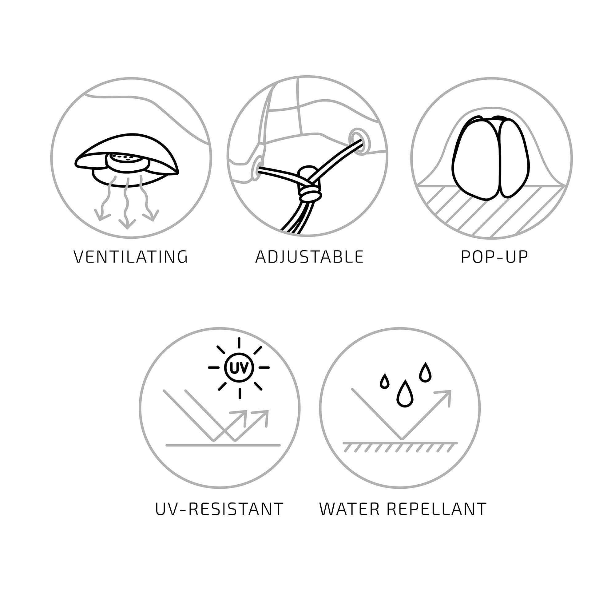 Luxury – Schutzhüllen-Set für modulare Loungemöbel, schwarz, 3-teilig